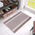 thumbnail image 6 of PEONAVET Bath Rugs Extra Thick Microfiber Striped Door Mat Non Slip Bathroom Kitchen Entry Rug Water Absorbent Floor Mat For Bathroom Kitchen Doorway Foot Mat, 6 of 6