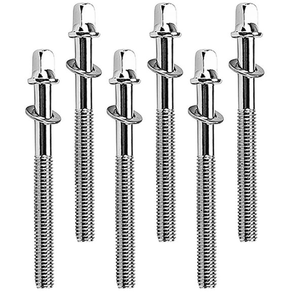 SOPOTUTU 6pcs Snare Drum Screws Metal Silver for Professional Use
