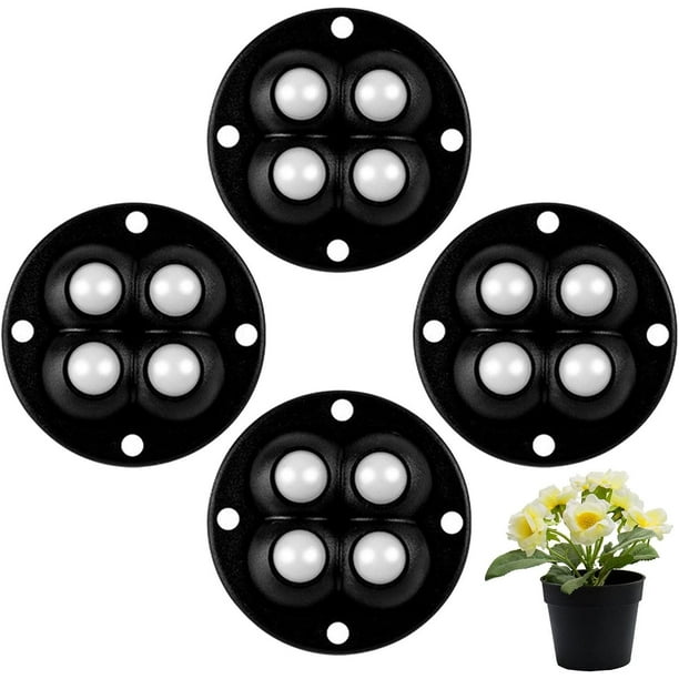 Mini ruedas | Juego de 4 ruedas de bolas giratorias autoadhesivas de 360 grados - Polea para muebles para macetas, accesorios de bricolaje, manualidades, ruedas para electrodomésticos para oficina en