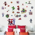 thumbnail image 3 of New Superhero Wall Stickers  Boys Wall Decals For Boys Room Bedroom Living Room Home Decor Stickers Size：（12X32inches）, 3 of 4