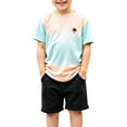 thumbnail image 1 of Vêtements pour Tout-Petit Garçon, Imprimés Mignons de Mode, Ensemble T-Shirt à Manches Courtes et Short, Col Ras du Cou, Garçons d'Été, Pyjama Garçon 4T, Tenue pour Garçon, 1 of 7