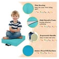 thumbnail image 5 of 6PCS Floor Cushions for Kids, 15 Inch Flexible Portable Classroom Seating w/Handles, Easy to Clean, 3 Inch Thick Soft Foam Square Comfy Seats for Daycare Preschool(Square, Blue), 5 of 8
