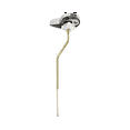 thumbnail image 2 of Toilet Tank Flush Lever Handle Universal Side Mount Toilet Handle Replacement Trip Lever Fits Most Toilet Bend, 2 of 5
