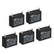 thumbnail image 1 of Capacitor para ventilador de techo Uxcell CBB61 para ventiladores de campana extractora 5 Pcs 3uF 450V CA 50/60HZ con 2 pines 1.48 x 1.17 x 1.09 pulgadas, 1 of 6