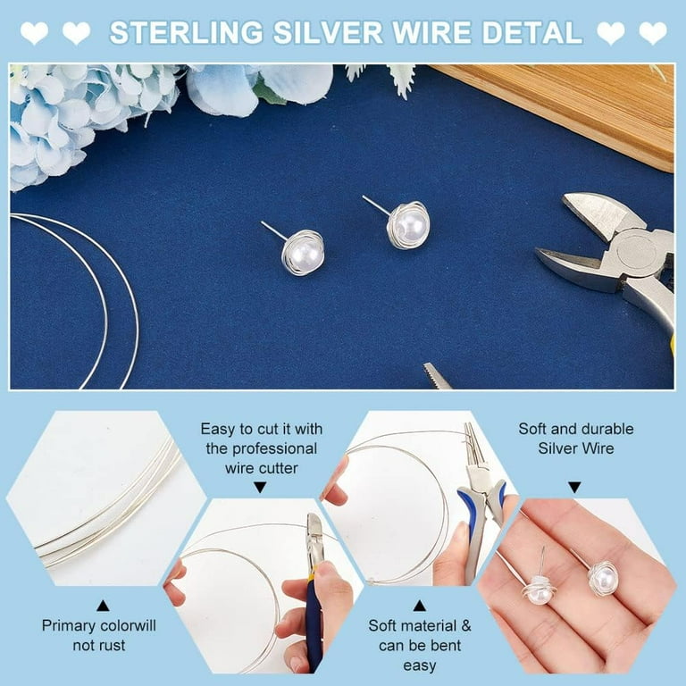 0.5mm (24 Gauge) X 15m Silver Plated Non-Tarnish Craft Wire For Jewellery, Wire Wrapping - Foto 9