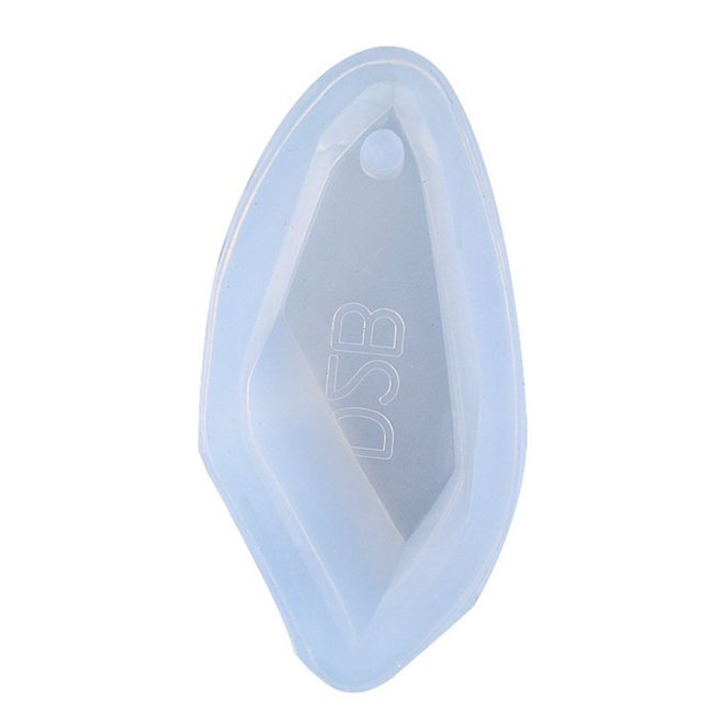 Jumpingount Molde colgante de joyería geométrica de silicona de cristal, adorno de piedra, artesanía de resina DIY Ropa, zapatos y accesorios Miscelánea No.02