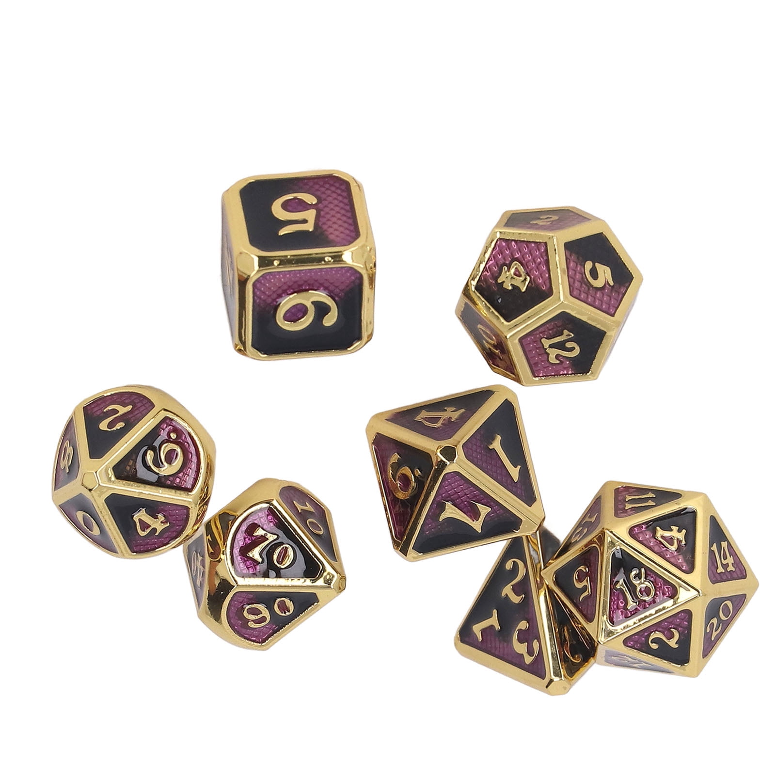 Polyhedral Dice Set, Role Playing Game Dice Metal 7pcs Funny For Family  Member For Home Type 1,Type 2 - Walmart.com