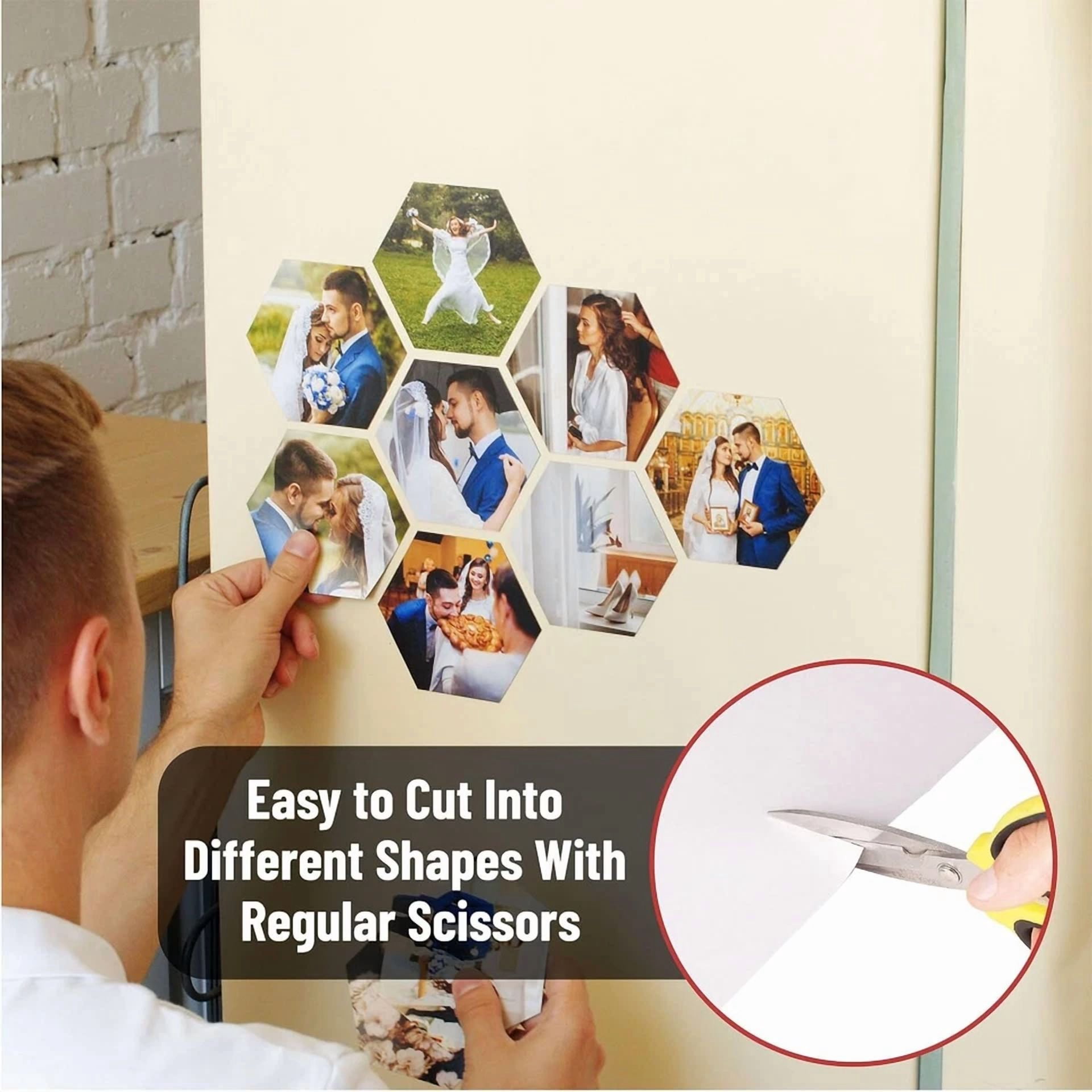 Adhesive Magnetic Sheets Flexible Picture Magnets, Cuttable Magnetic Sheets.