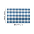 thumbnail image 3 of Fall Rug, 20 x 30 Inches Fall Cotton Orange and White Plaid Rug, Hand-Woven Indoor/Outdoor Buffalo Plaid Rug for Porch, Living Room, Entryway, Blue, 3 of 9
