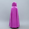 thumbnail image 4 of FRSASU Kids Clothing Kids Baby Girls Solid Outwear Warm Hooded Coat Princess Cloak Cape Purple M(M), 4 of 9