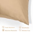 thumbnail image 3 of Unique Bargains 6 Pack Satin Pillowcase with Zipper, Queen, Gold, 3 of 8
