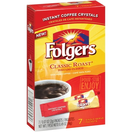 folgers instant coffee classic 7 ct walmart com