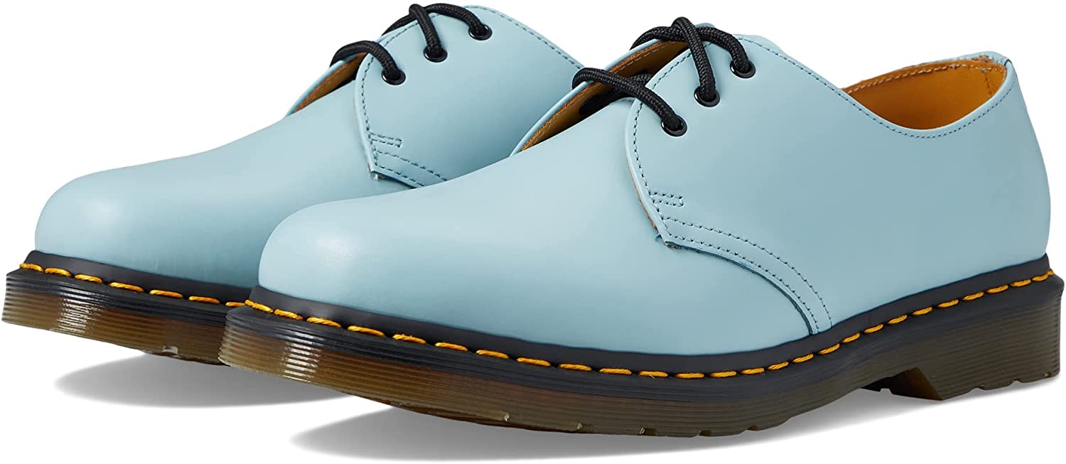 Dr. Martens 1461 Smooth Leather Shoes Card Blue Smooth - US  display picture 1