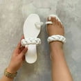 thumbnail image 2 of VerPetridure Women's Sandals Summer Casual Leisure Holiday Beach Knitting Sleeve Flat Bottom Sandals, 2 of 4