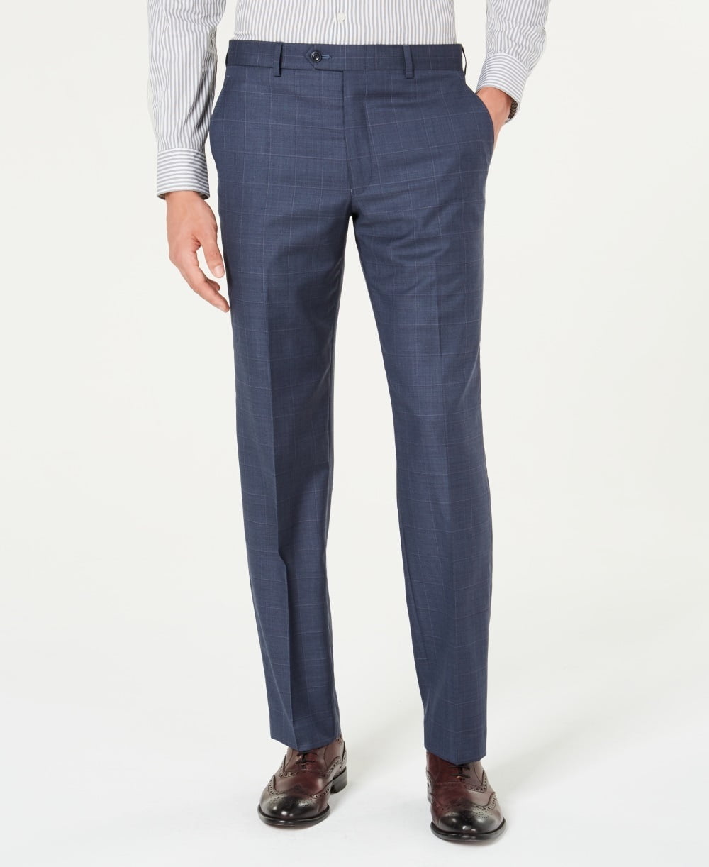 Michael Kors Men's Classic Fit Airsoft Stretch Windowpane Suit Pants ...