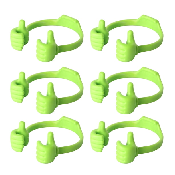 6 soportes ajustables para teléfono móvil, portátiles, ligeros, universales, con forma de pulgar, para escritorio, tabletas, decoración para el hogar y la oficina.