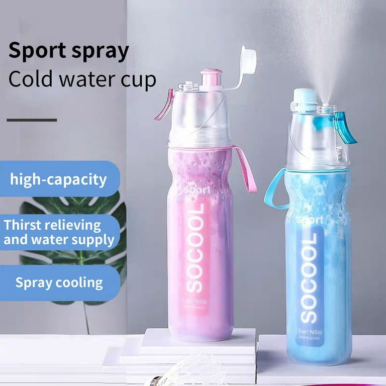 Mist Spray Sports Water Bottle