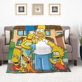thumbnail image 3 of Simpsons Air Conditioning Blanket Lightweight Thermal Bed Quilt Ultra Cozy Throw Blanket Tapestry For Bedding Sofa And Travel 70"X80", 3 of 8