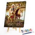 thumbnail image 2 of Kits de pintura al óleo de indios por números DIY lienzo arte de pared imagen artesanía decoración del hogar Hugtrwg Para estrenar, 2 of 9