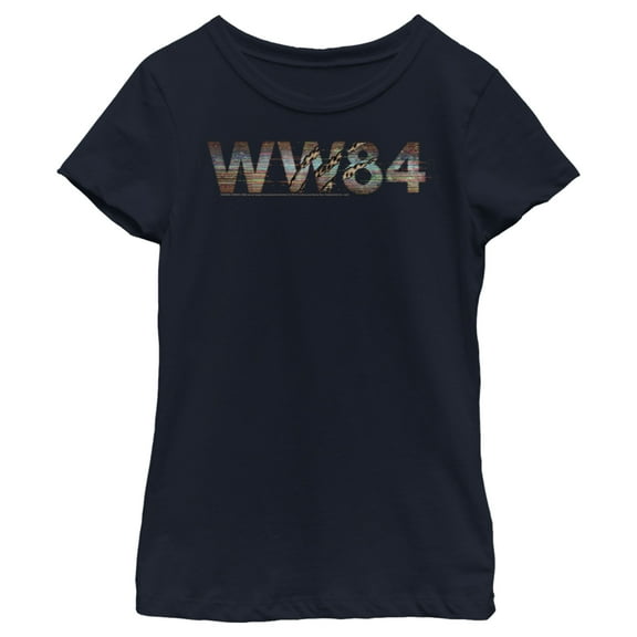 Girl's Wonder Woman 1984 Cheetah WW84 Claw  Graphic Tee Navy Blue X Small