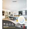 thumbnail image 3 of Luz LED empotrable NUWATT ultradelgada de 4" con 5 temperaturas de color regulable, 3 of 9