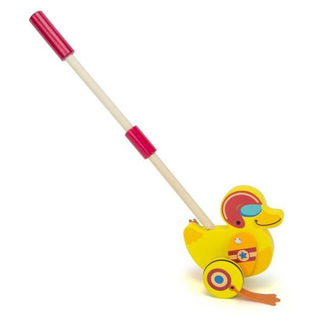 Walking Toys for Babies and Toddlers Bigjigs Toys Wooden Duck Push Along