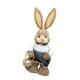 thumbnail image 2 of Figura de conejo de Pascua hecha de paja, adorno de escritorio, decoración de Pascua de dibujos animados Estilo E, 2 of 9
