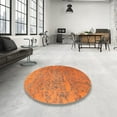 thumbnail image 4 of Ahgly Company Machine Washable Indoor Rectangle Traditional Orange Red Area Rugs, 5' x 8', 4 of 7