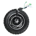 thumbnail image 6 of 10 Inch 48V 350W Brushless Hub Motor Wheel Kit for Electric Motorcycle Scooter Off-Road E-Bike Dirt Bike Tricycle, 80/65-6 Knobby Tire Pre-Assembled, Disc Brake Assembly + Sine Wave Controller, 6 of 9