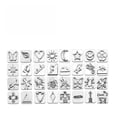 thumbnail image 2 of 32Pcs Metal Stamping Punch For Carving Stamp DIY Tanned Craft Printing Punch Patterns, 2 of 6