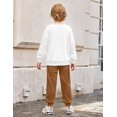 thumbnail image 6 of Arshiner Boy Clothes 2 Piece Color Block Sweatshirt and Pants Set Fall Winter Outfit, 6 of 6