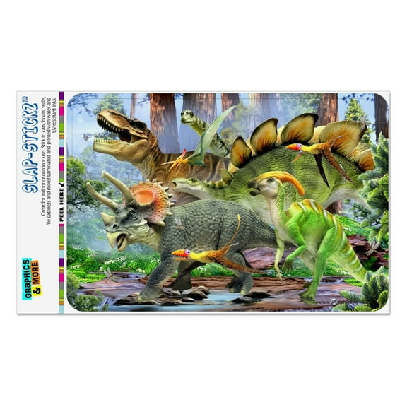 Triceratops T-Rex Stegosaurus Jurassic Dinosaurs Home Business Office Sign
