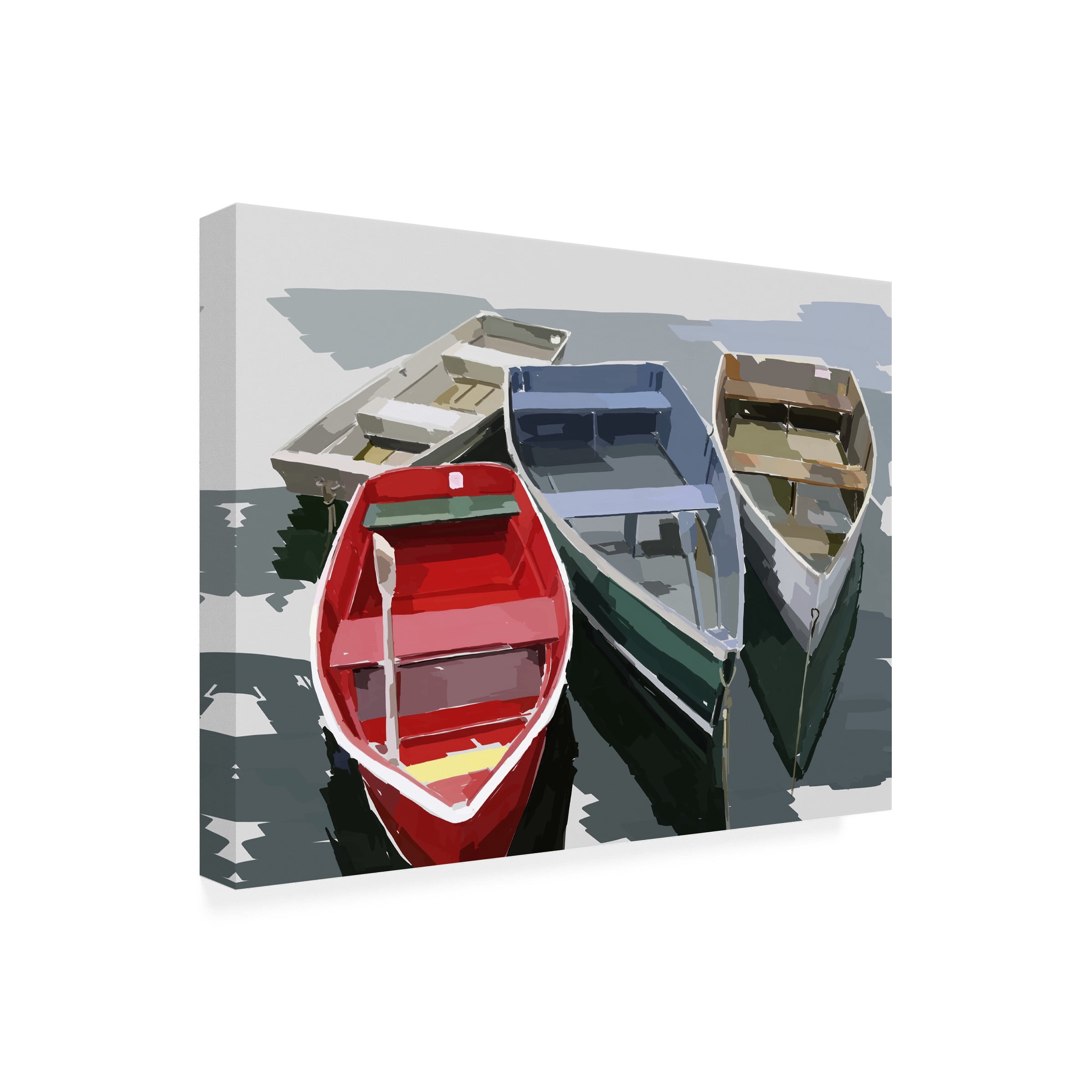 Emily Kalina 'Bold Boats I' Canvas Art