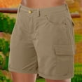 thumbnail image 6 of Yievot Women's Hiking Cargo Shorts with Pockets High Waist Lightweight Summer Casual Shorts for Outdoor Running Athletic Camping Travel Golf, 6 of 8