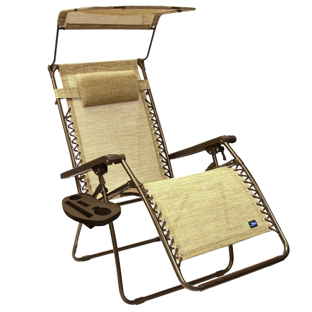 Brown Jacquard Bliss Hammocks Rocking Chair with Canopy & Pillow