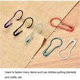 thumbnail image 5 of Bulb Safety Pins 22mm/0.87 Inch Gourd Metal Sewing Pins Quilting Knitting Pin for Blankets Crafts Brooch Making Silver Tone 100 Count, 5 of 5