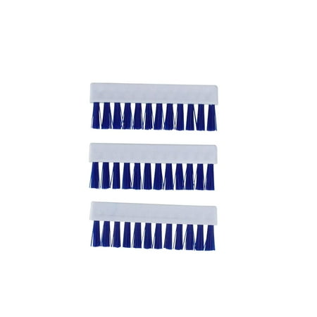 - Pack of 3 Blue Short Replacement Brushes For Swimming Pools and Spas 3.25