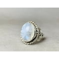 thumbnail image 5 of Heaven Crafts 925 Sterling Silver Rainbow Moonstone Designer Ring Handmade Ring For Women, 5 of 6