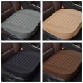 thumbnail image 6 of Aotiyer 2PCS Luxury PU Leather Car Seat Cover Automotive Front Seat Protector Front Bottom Seat Cushion Pad Mat with Storage Pocket Fits 95% of Vehicles - 1 Piece, Beige, 6 of 6