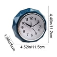 thumbnail image 3 of ToyKingdee Modern Faceted Tabletop Clock, Silent Non-Ticking Analog Desk Clock for Home and Office, 3 of 6