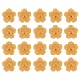 thumbnail image 1 of 20 Pcs Etiquetas de Cuero Hechas a Mano, Etiquetas de Cuero con Flor y Agujero Etiqueta Grabada 35mm Diá. Etiquetas para Embellecimiento Artesanías DIY Guantes Bolsas, Amarillo, 1 of 7