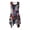 Abstract Leaf Print, variant on HELLHERO Sunset Palm Trees Sleeveless Sundress for Work Beach Vacation, Side Pockets Pleated Ladies Round Neck Sleeveless Midi Dress