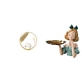 thumbnail image 1 of Figura Decorativa De Bola De Cristal De Metal, Soporte Para Chimenea, Dormitorio, Sala De Estar, Oficina, Estatua De Princesa De Resina, Llavero, Bandeja De Escritorio, Arte Moderno, Elegante,, 1 of 8