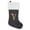 V, variant on comerut Christmas Stocking Knitting Snowflake Letter Large Capacity with Hanging Rope Create Atmosphere Candy-filled Stocking