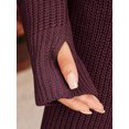 thumbnail image 3 of xiaxaixu Robe Mini d'Automne pour Femmes à Manches Longues Col Roulé Couleur Unie Robe Tricotée Robe Chandail Décontractée, 3 of 7