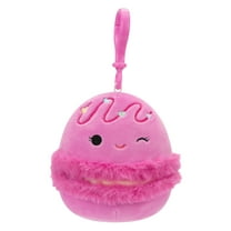 Squishmallows Original 3.5 inch Middy the Winking Pink Macaron - Child's Ultra Soft Stuffed Plush Clip-on