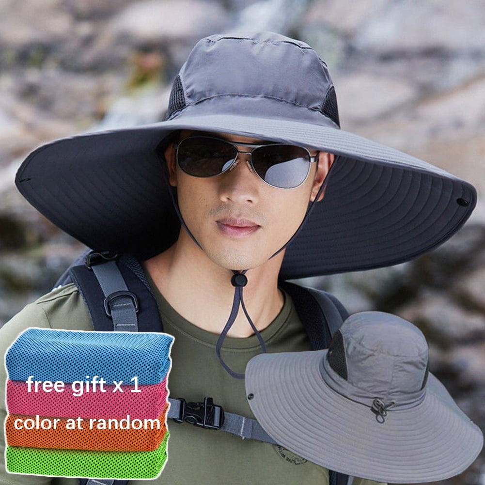 Byseng Wide Brim Sun Hat for Men Women, UPF 50+ Sun Protection Hat