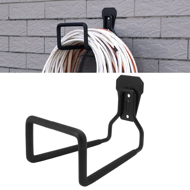Support de Tuyau d'Arrosage, Crochets de Garage Muraux avec Revêtement en Caoutchouc Capacité de Charge Élevée Rouille pour Extérieur pour Garage
