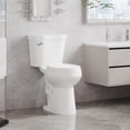 thumbnail image 3 of Ourlova Two-Piece Toilet-Round Bowl-19in ADA Compliant Comfort Height-Water Efficient-Slow Close Seat, 3 of 8