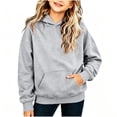 thumbnail image 5 of breaise Girls Casual Long Sleeve Hoodies Cute Oversized Fleece Sweatshirt Cozy Solid Color Sweatshirts, 5 of 9